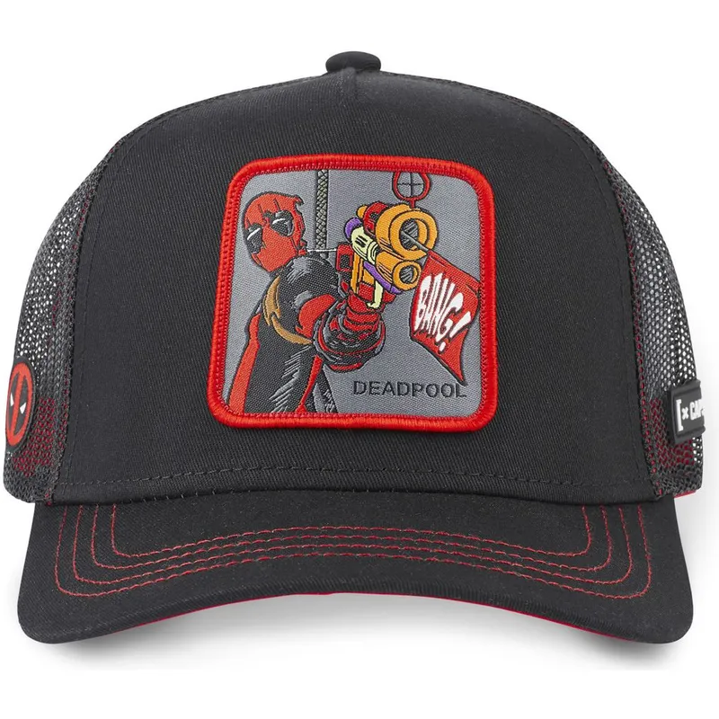 kepure-islenkta-juoda-snapback-dea1-deadpool-marvel-comics-capslab kepure-islenkta-juoda-snapback-dea1-deadpool-marvel-comics-capslab