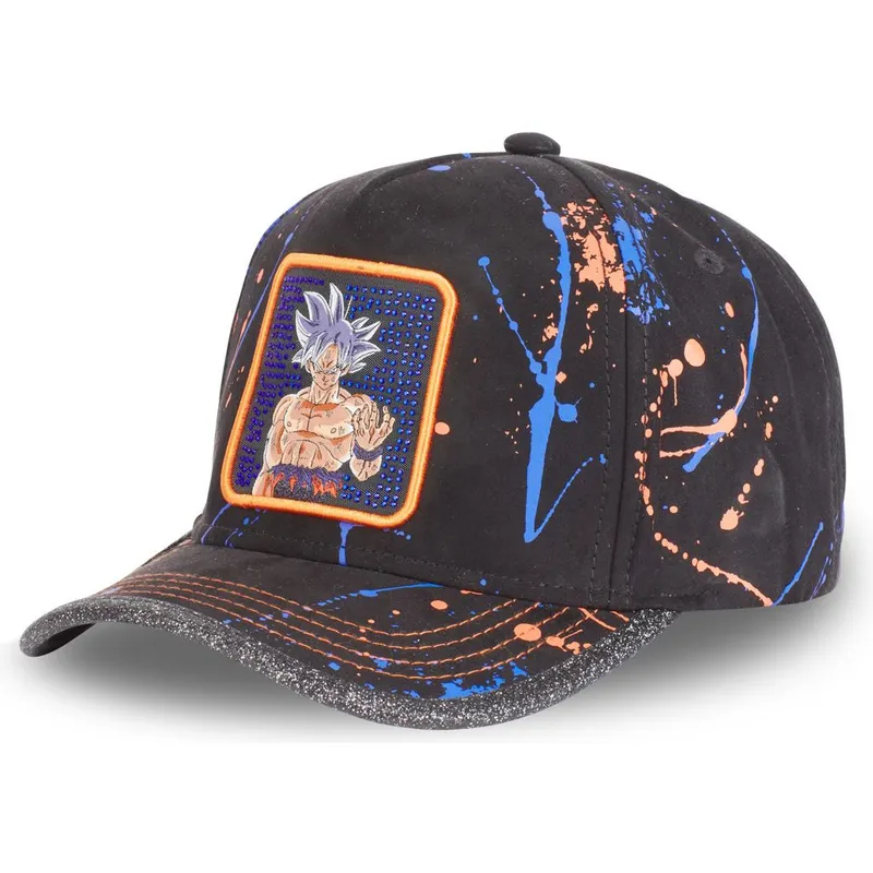 kepure-islenkta-juoda-reguliuojamas-ultra-instinct-tag-gok2-son-goku-dragon-ball-capslab