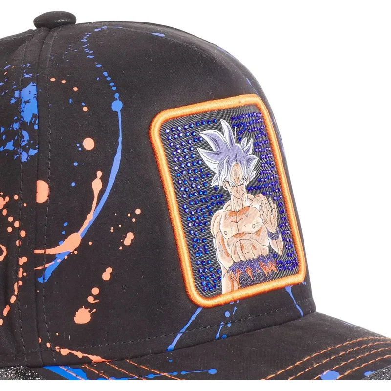 kepure-islenkta-juoda-reguliuojamas-ultra-instinct-tag-gok2-son-goku-dragon-ball-capslab