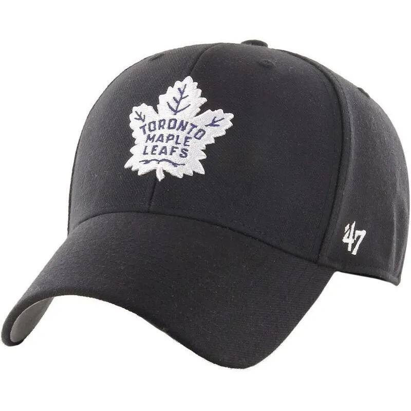 czarna-regulowana-czapka-z-zakrzywionym-daszkiem-mvp-toronto-maple-leafs-nhl-od-47-brand