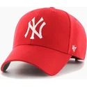 kepure-islenkta-raudona-snapback-mvp-new-york-yankees-mlb-47-brand