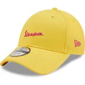 kepure-islenkta-geltona-reguliuojamas-9forty-essential-vespa-piaggio-new-era