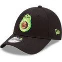 kepure-islenkta-juoda-reguliuojamas-aguacate-9forty-food-icon-new-era