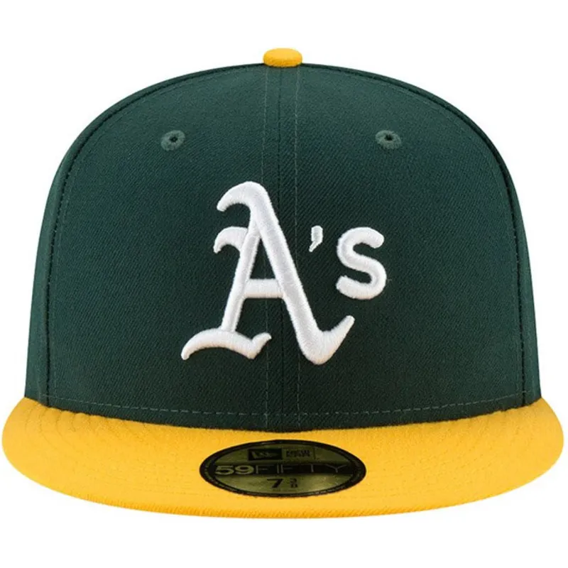 zielono-zolta-dopasowana-czapka-z-daszkiem-59fifty-ac-perf-oakland-athletics-mlb-new-era