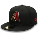 czarna-dopasowana-czapka-z-plaskim-daszkiem-59fifty-ac-perf-arizona-diamondbacks-mlb-new-era