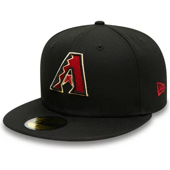 Czarna regulowana czapka z daszkiem 59FIFTY AC Perf od Arizona Diamondbacks MLB od New Era