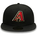 czarna-dopasowana-czapka-z-plaskim-daszkiem-59fifty-ac-perf-arizona-diamondbacks-mlb-new-era
