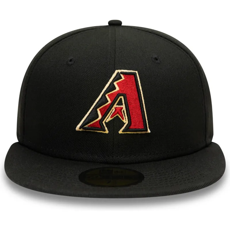 czarna-dopasowana-czapka-z-plaskim-daszkiem-59fifty-ac-perf-arizona-diamondbacks-mlb-new-era