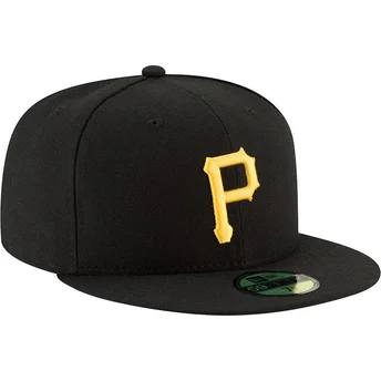 Kepurė plokščia juoda priglundantis 59FIFTY AC Perf Pittsburgh Pirates MLB New Era