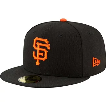 New Era Flat Brim 59FIFTY AC Perf San Francisco Giants MLB Black Fitted Cap
