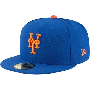 Niebieska dopasowana czapka z daszkiem 59FIFTY AC Perf New York Mets MLB od New Era