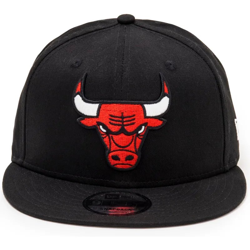 kepure-plokscia-juoda-snapback-9fifty-chicago-bulls-nba-new-era