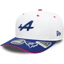 czapka-z-daszkiem-zakrzywionym-biala-niebieska-i-rozowa-snapback-9fifty-stretch-snap-guanyu-zhou-z-alpine-formula-1-renault-od-n