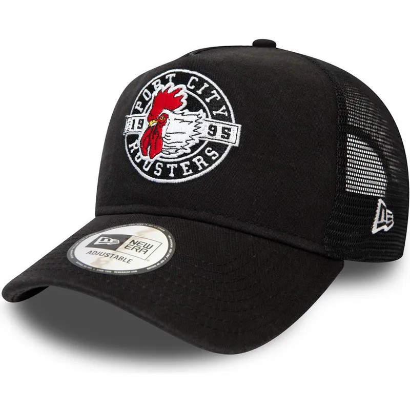 kepure-islenkta-juoda-snapback-a-frame-port-city-roosters-milb-new-era kepure-islenkta-juoda-snapback-a-frame-port-city-roosters-milb-new-era