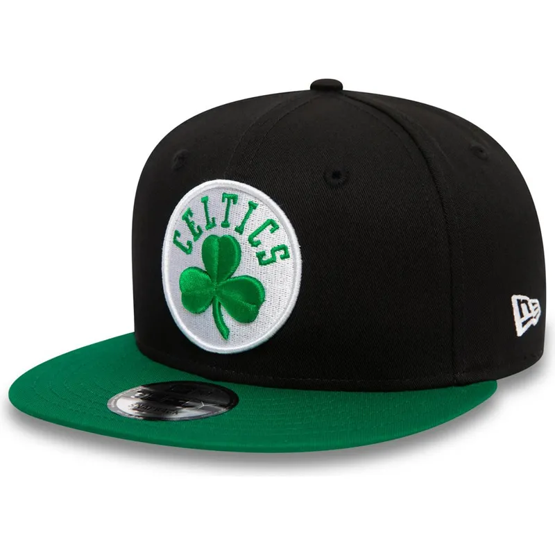 kepure-plokscia-juoda-snapback-9fifty-boston-celtics-nba-new-era