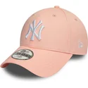 cap-islenkta-pink-adjustable-strap-vaikams-9forty-league-essential-new-york-yankees-mlb-new-era