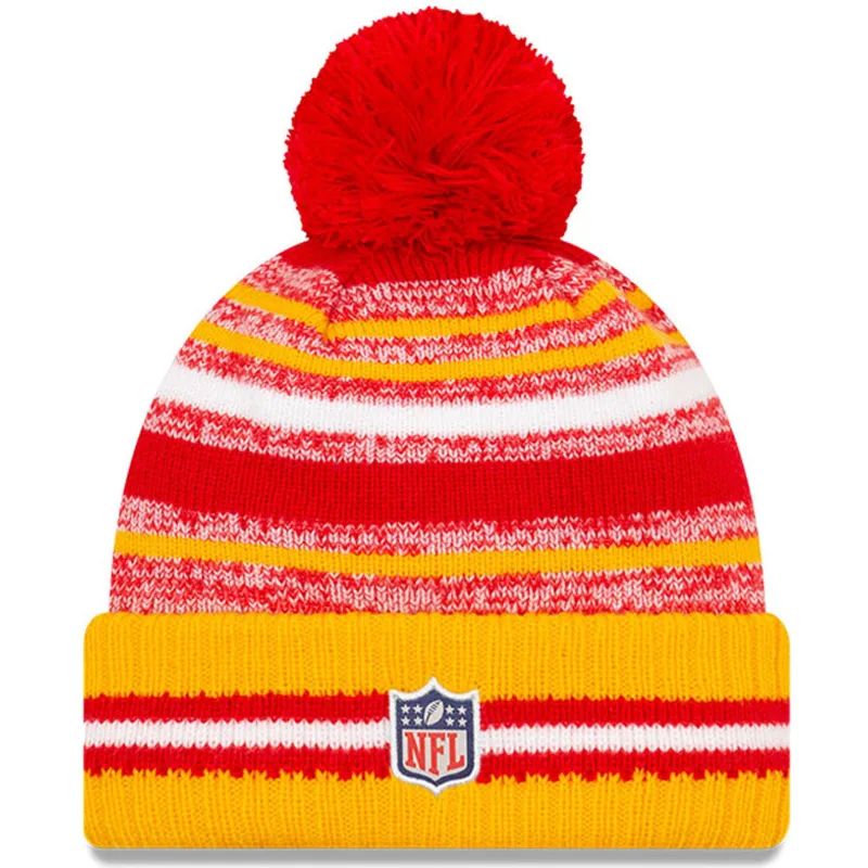 kepure-su-bumbulu-geltona-sport-sideline-kansas-city-chiefs-nfl-new-era