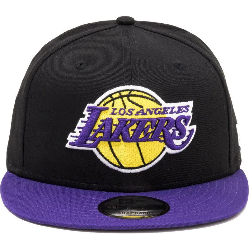 kepure-plokscia-juoda-snapback-9fifty-los-angeles-lakers-nba-new-era