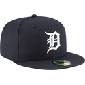 kepure-plokscia-tamsiai-melyna-priglundanti-59fifty-ac-perf-detroit-tigers-mlb-new-era