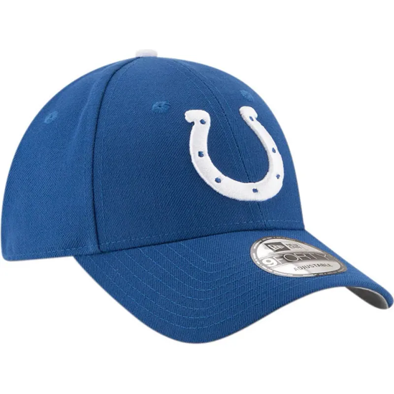 kepure-islenkta-melyna-reguliuojamas-9forty-the-league-indianapolis-colts-nfl-new-era