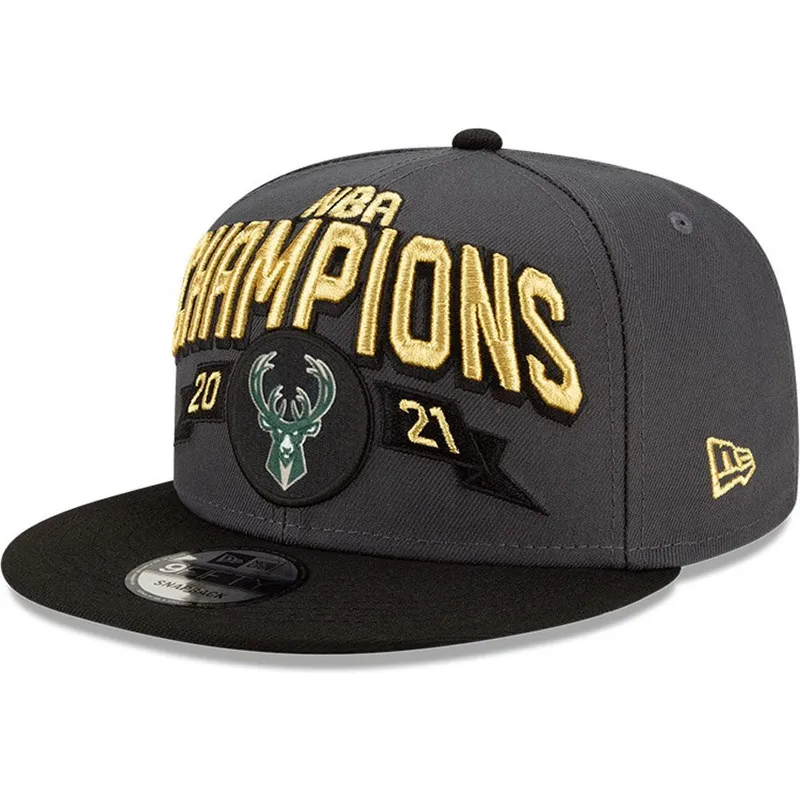 kepure-plokscia-pilka-snapback-9fifty-champions-milwaukee-bucks-nba-new-era