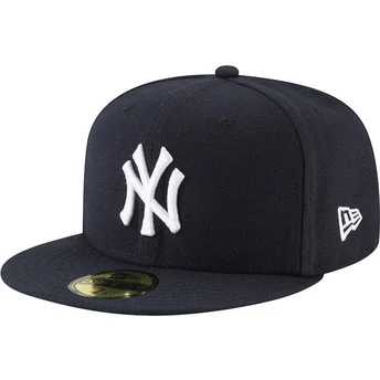 Cap plokščia navy blue ajustada 59FIFTY AC Perf New York Yankees MLB New Era