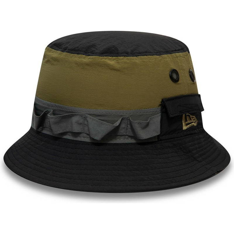 new-era-panelled-adventure-black-and-green-bucket-hat