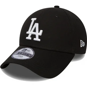 czarna-regulowana-czapka-z-daszkiem-dla-dziecka-9forty-league-essential-los-angeles-dodgers-mlb-new-era