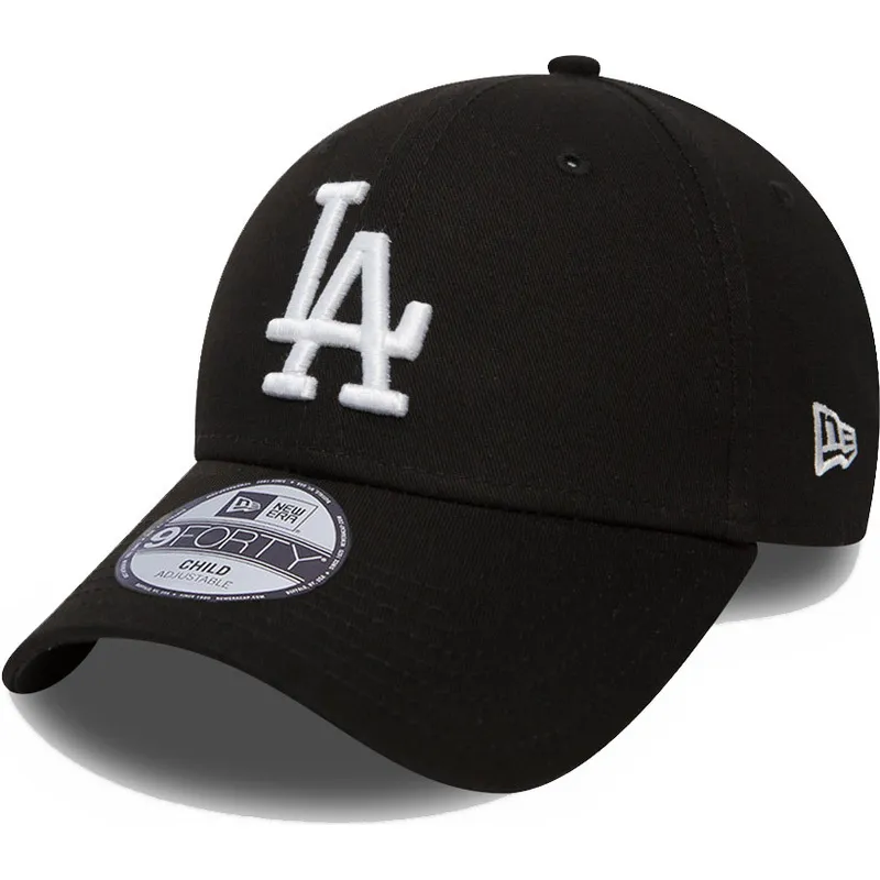 kepure-islenkta-juoda-reguliuojamas-vaikams-9forty-league-essential-los-angeles-dodgers-mlb-new-era