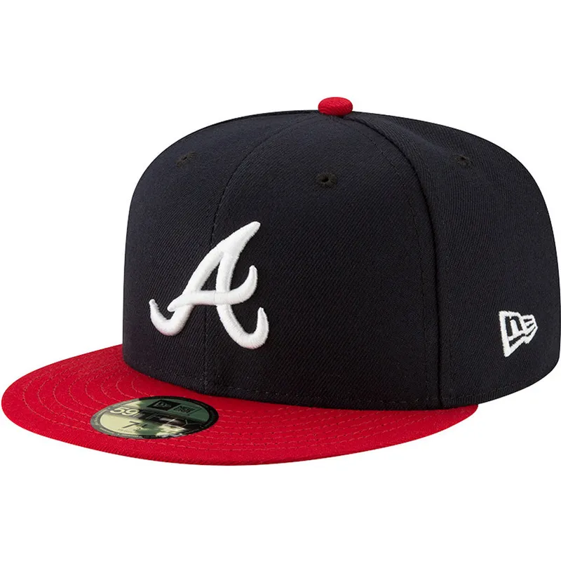 granatowo-czerwona-dopasowana-czapka-z-daszkiem-59fifty-ac-perf-atlanta-braves-mlb-new-era