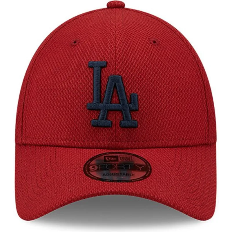 kepure-islenkta-raudona-reguliuojamas-9forty-diamond-era-los-angeles-dodgers-mlb-new-era