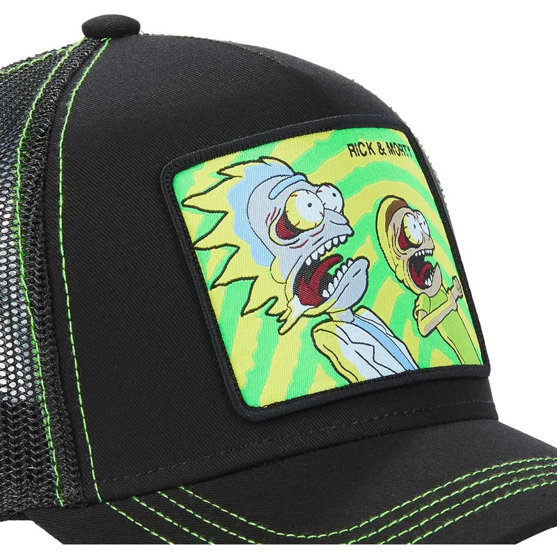 kepure-islenkta-juoda-snapback-psy2-rick-ir-morty-rikas-ir-mortis-capslab