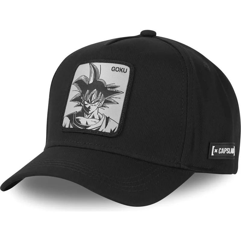 kepure-islenkta-juoda-snapback-gokf-son-goku-dragon-ball-capslab