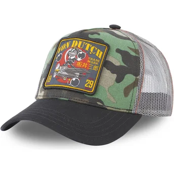 Cap išlenkta camouflage snapback Von Dutch