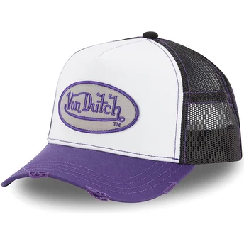 Kepurė išlenkta balta snapback SUM PUR Von Dutch