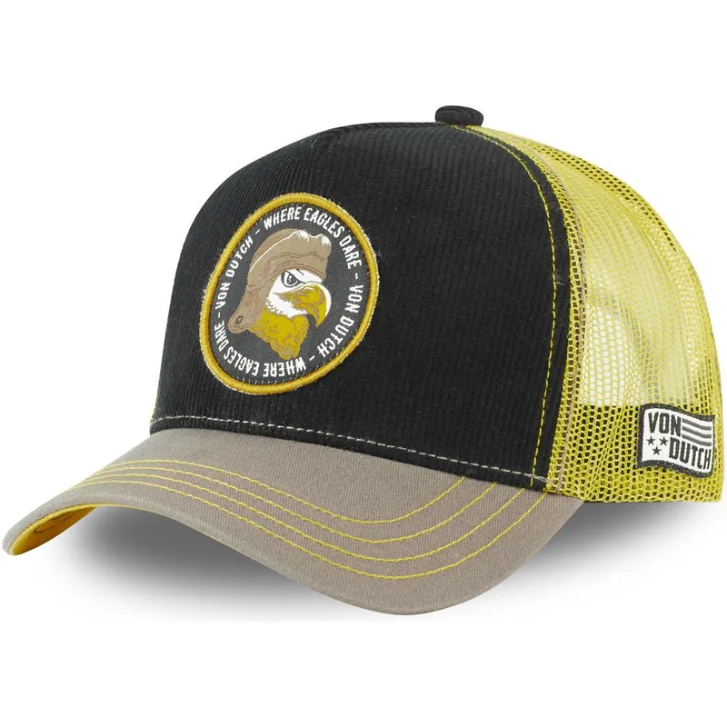 kepure-islenkta-juoda-snapback-where-eagles-dare-eag-von-dutch