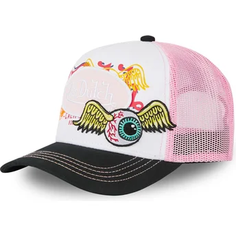Kepurė išlenkta vilkikas rožinė snapback , PAT PIN Von Dutch