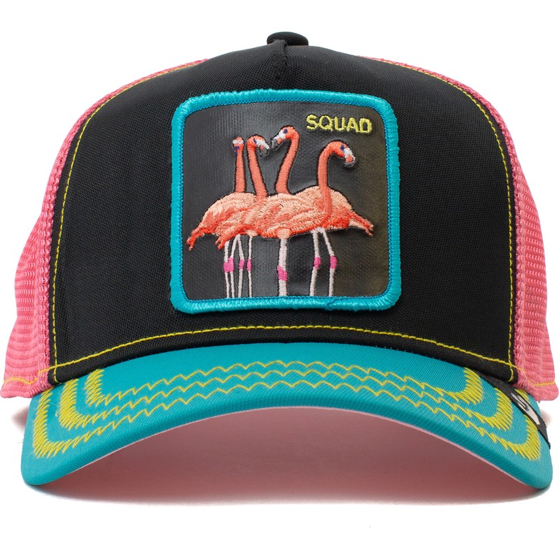 pink flamingo trucker hat