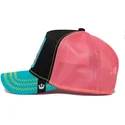 gorra-trucker-negra-rosa-y-azul-flamenco-squad-flamingoals-the-farm-de-goorin-bros