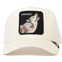 biala-czapka-trucker-z-wilkiem-the-lone-wolf-lobo-solitario-the-farm-od-goorin-bros