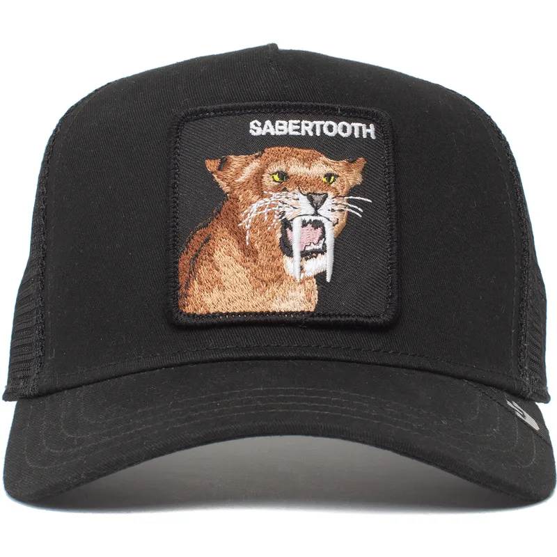 czarna-czapka-trucker-z-szablami-the-sabertooth-tiger-the-farm-od-goorin-bros