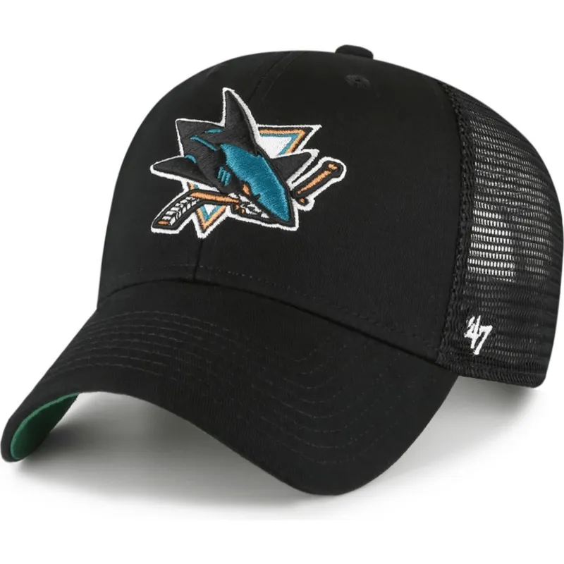 kepure-islenkta-juoda-snapback-mvp-branson-san-jose-sharks-nhl-47-brand