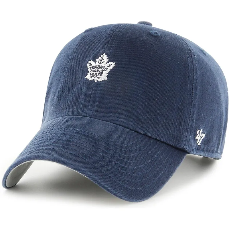 kepure-islenkta-tamsiai-melyna-reguliuojamas-clean-up-base-runner-toronto-maple-leafs-nhl-47-brand