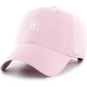 rozowa-zakrzywiona-czapka-z-daszkiem-regulowana-clean-up-base-runner-new-york-yankees-mlb-od-47-brand