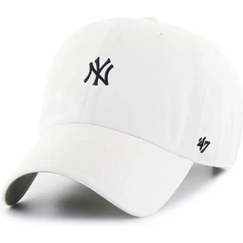 kepure-islenkta-balta-reguliuojamas-clean-up-base-runner-new-york-yankees-mlb-47-brand