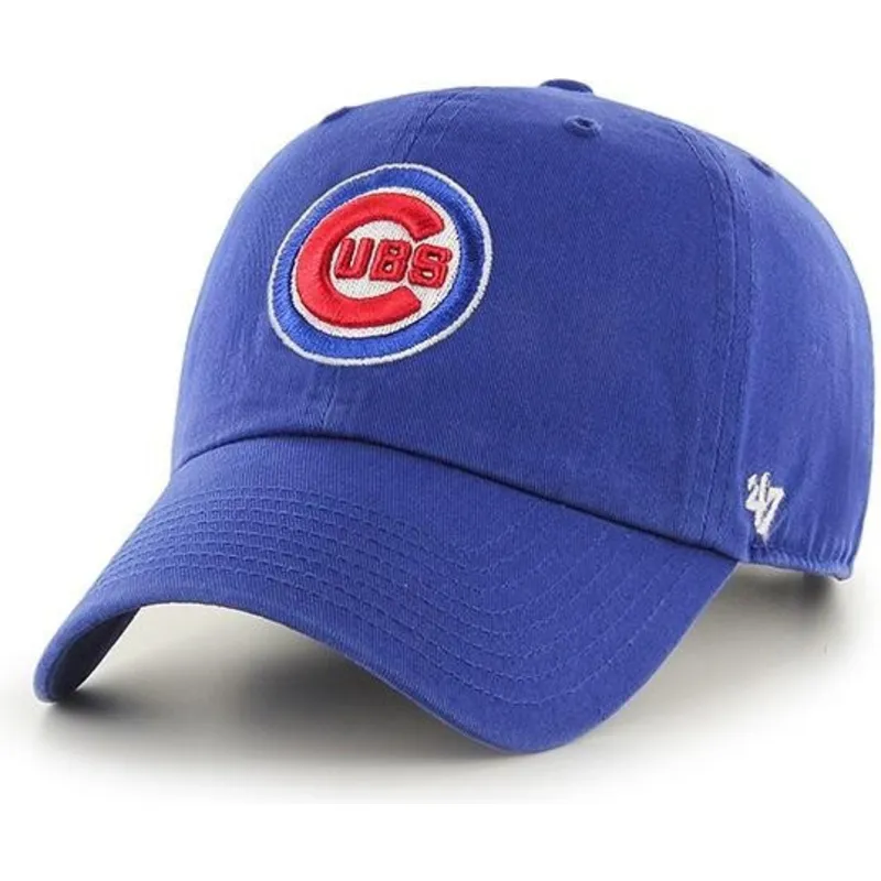kepure-islenkta-melyna-reguliuojamas-clean-up-chicago-cubs-mlb-47-brand