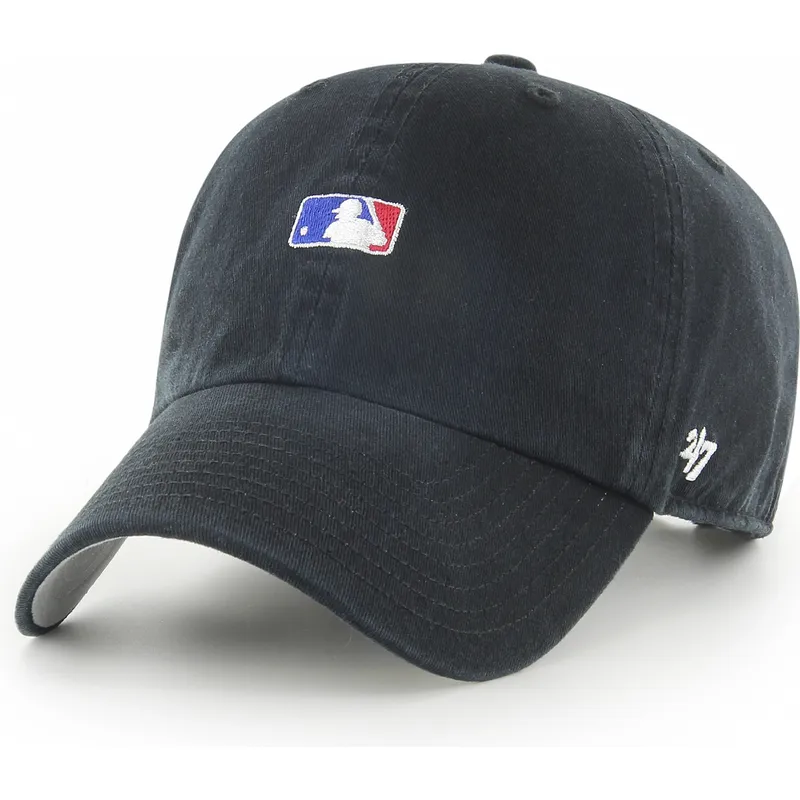 kepure-islenkta-juoda-reguliuojamas-clean-up-base-runner-mlb-47-brand
