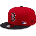 kepure-plokscia-raudona-snapback-9fifty-team-arch-boston-red-sox-mlb-new-era