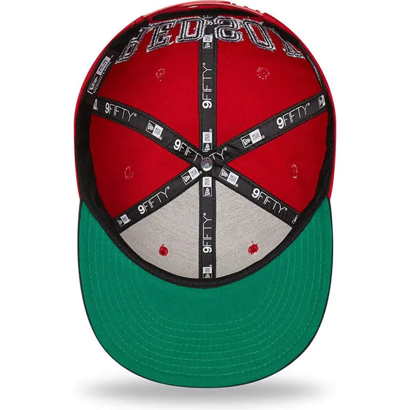kepure-plokscia-raudona-snapback-9fifty-team-arch-boston-red-sox-mlb-new-era