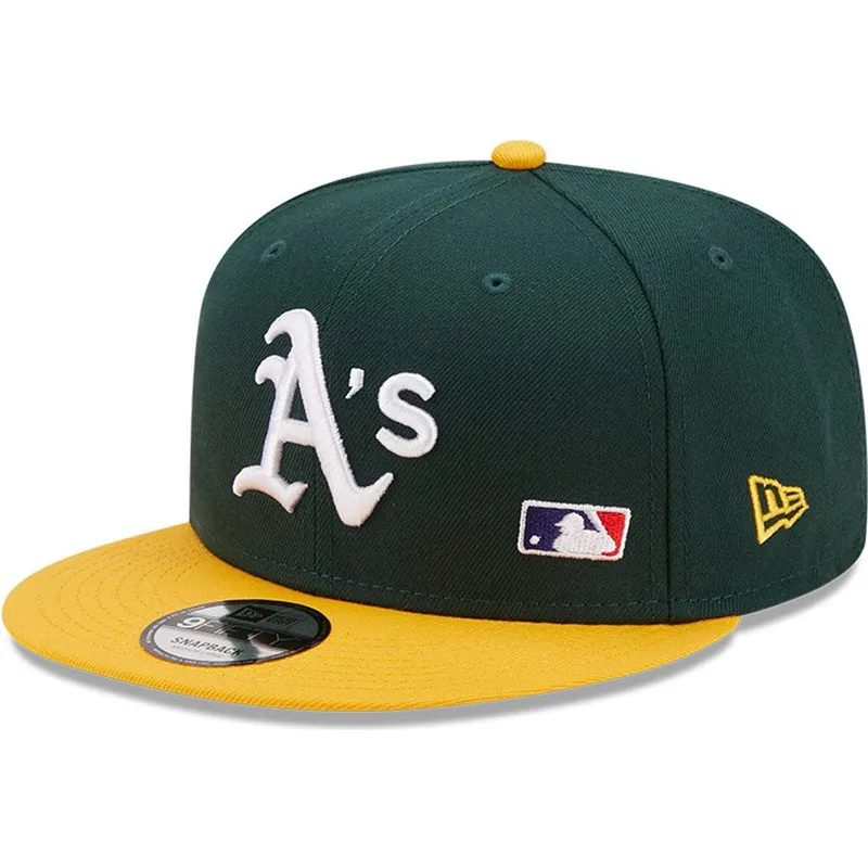 kepure-plokscia-zalia-snapback-9fifty-team-arch-oakland-athletics-mlb-new-era